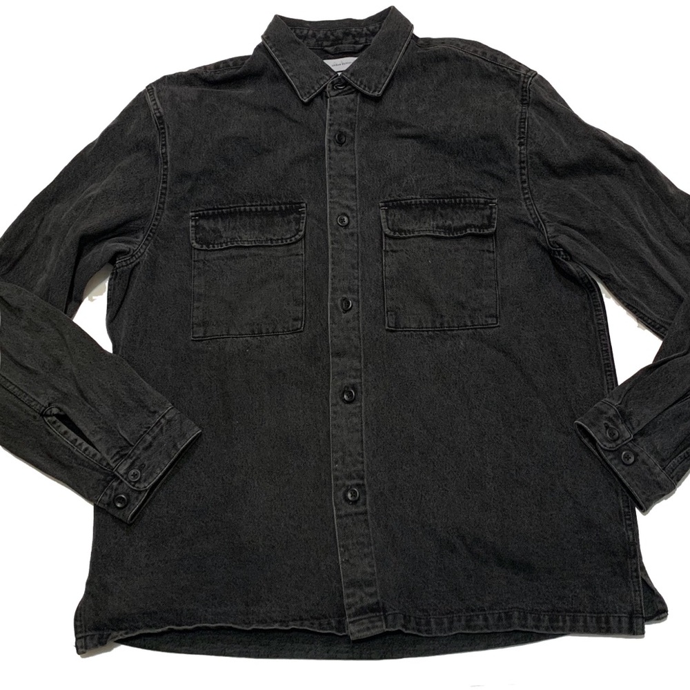 Urban Outfitters Black Lightweight Shirt Jacket